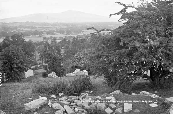 French, R., & Lawrence, W. (. M.. (18651914). Slievenamon from Roguell Glen, Clonmel, Co. Tipperary. http://catalogue.nli.ie/Record/vtls000331355