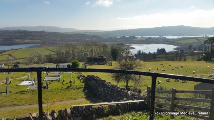 View of Lough Akibbon and Lough Gartan from the site
